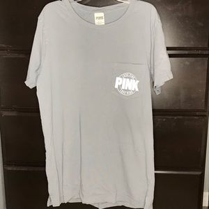 PINK grey short sleeve shirt